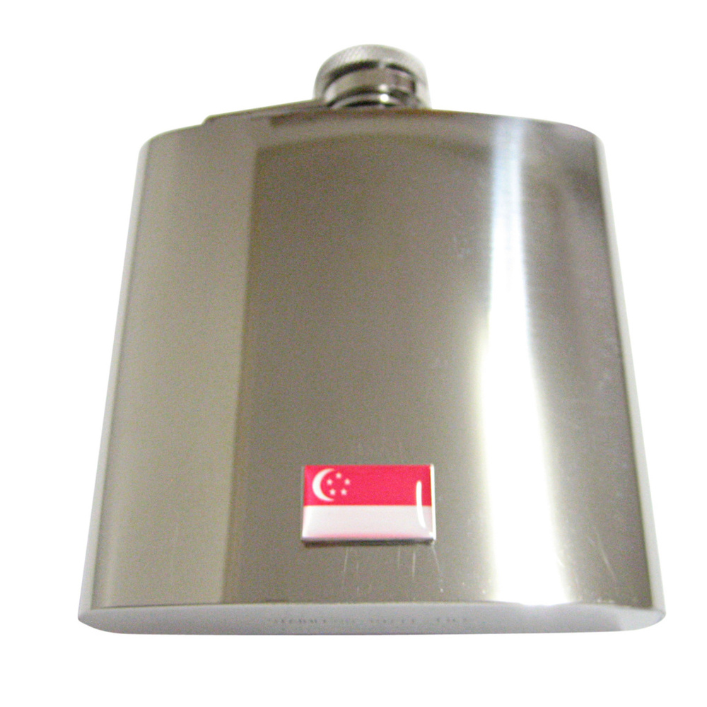 Singapore Flag 6oz Flask